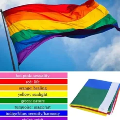 90* 150 cm/3* 5 fod Regnbueflag Gay Pride Peace LGBT Polyesterflag Transgender-banner
