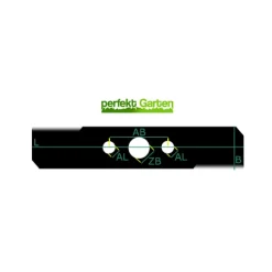 35,5 CM plæneklipperkniv til Greenworks 25022, 25222, 29172 / GLB 7629 33313250