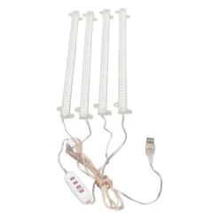 4 hoveder USB-stik Dæmpbar Full Spectrum LED Grow Light med timerfunktion til indendørs sukkulenter - 4000K 168 LED'er