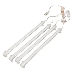 4 hoveder USB-stik Dæmpbar Full Spectrum LED Grow Light med timerfunktion til indendørs sukkulenter - 4000K 168 LED'er