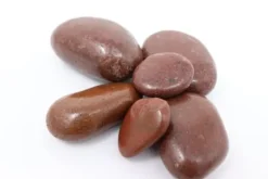 60 kg Polerede småsten Flodsten Småsten Havegrus Prydgrus Rød