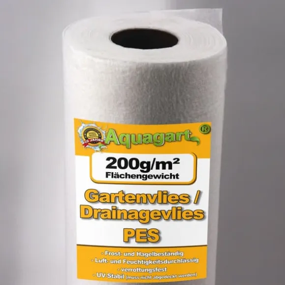 237,5 m² Geotekstil fleece Havefleece Ukrudtsbekæmpelsesstof Drænfleece 200 g 1,9 m