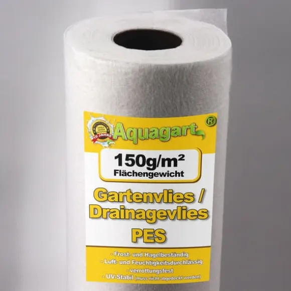 700 m² Havefleece Ukrudtsbekæmpelsesstof Drænfleece 150 g 2 m bred