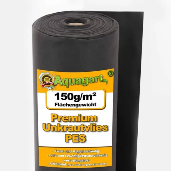 210 m² Havefleece Ukrudtsbekæmpelsesstof Mulchstof Ukrudtsbekæmpelsesmembran 150 g 1,5 m bred PES
