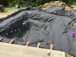 120 m² Pond liner underlag 1000 g Pond Beskyttende fleece til Pond liner