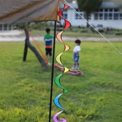 1,6 m Pride Rainbow spiral vind spinner telt flag dekoration