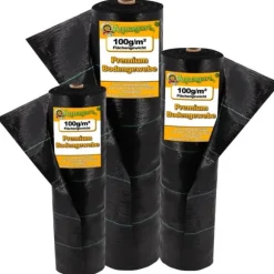 100 m² Ukrudtsbekæmpelsesmembran Ukrudtsforing Mulch liner 100 g 1,65 m bred