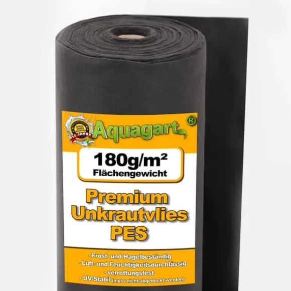 650 m² Ukrudtsbekæmpelsesstof Havefleece Mulchstof Fleece 180 g 2 m bred Premium kvalitet