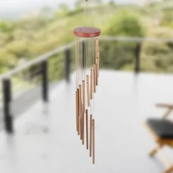 18 metalrør vindklokke udendørs indendørs have terrasse balkon dekoration fødselsdagsgave