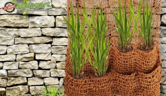 10 Planteposer Coir stof 8 Poser Bankmåtte Skråmåtte til Pond liner