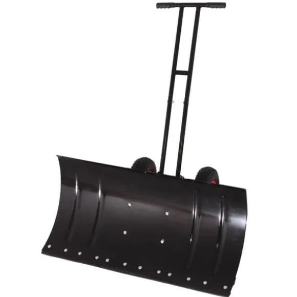 30" sneskovl med hjul, justerbar vinkel og højde, ergonomisk håndtag, kulstofstålklinge til nem frysning af indkørsler og gangbroer