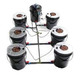 7 Spand Hydroponisk System, Effektiv Vandbrug,sort