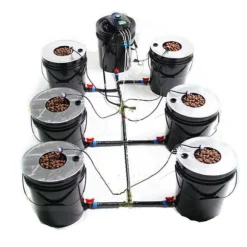 7 Spand Hydroponisk System, Effektiv Vandbrug,sort