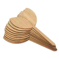 10 st Växtetiketter Bambu Material Lätt att skriva 1/8 i tjocklek Dekorativa trädgårdsmarkörer för trädgårdsmästare Bladform