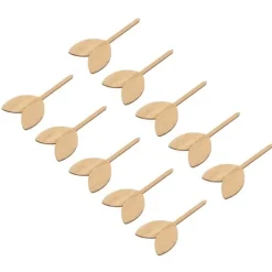 10 st Växtetiketter Bambu Material Lätt att skriva 1/8 i tjocklek Dekorativa trädgårdsmarkörer för trädgårdsmästare Bladform