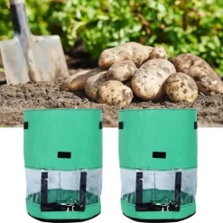 2 stk. 10 gallon kartoffelplantepose åndbar ikke-vævet stof plantekasse til indendørs udendørs plantning
