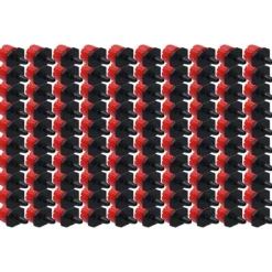 100 stk. 8 hullers drypvandingssender Justerbar drypvandingssprinkler til havedrivhus gårdhave rød
