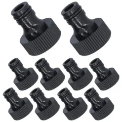 10 stk 15 mm gevindadapter Plastforseglbar holdbar slangeforbindelse til gårdhaveG3/4 indvendigt gevind