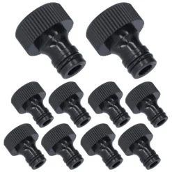 10 stk 15 mm gevindadapter Plastforseglbar holdbar slangeforbindelse til gårdhaveG3/4 indvendigt gevind