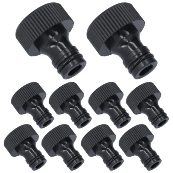 10 stk 15 mm gevindadapter Plastforseglbar holdbar slangeforbindelse til gårdhaveG3/4 indvendigt gevind