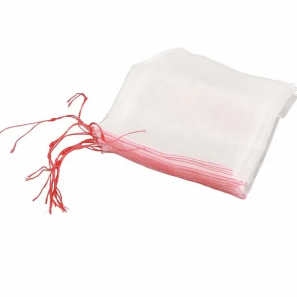 10 stk. beskyttelsesposer til planter og frugter med snørebånd og net mod insekter og fugle 45*30 cm
