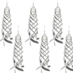 6 stk. fugleafvisende spiralreflektorer fugleafskrækkende reflekterende vindspiral til havehegn