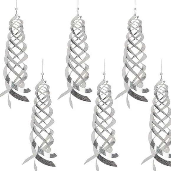 6 stk. fugleafvisende spiralreflektorer fugleafskrækkende reflekterende vindspiral til havehegn