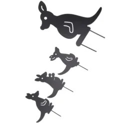 4 stk Jernkunst Dyredekoration Genial Multi Purpose Kangaroo Plugin Efterårsdekoration til gårdhave
