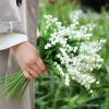 10 stk. kunstig liljekonval høj simulering falsk blomst til hjemmebryllupsdekoration