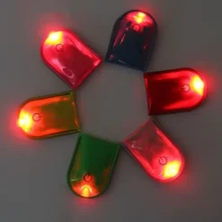 4 stk LED-lys Magnetiske Clips Sikkerhed Løbenat Campingaktiviteter - Blå