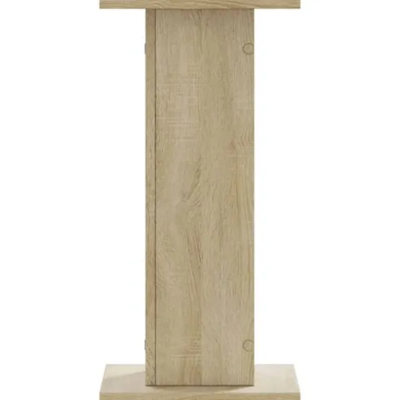 2 stk. plantestativer i konstrueret træ - Stabil og slidstærk | Størrelse: 30x30x60 cm | Farve: Sonoma-eg