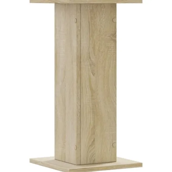 2 stk. plantestativer i konstrueret træ - Stabil og slidstærk | Størrelse: 30x30x60 cm | Farve: Sonoma-eg