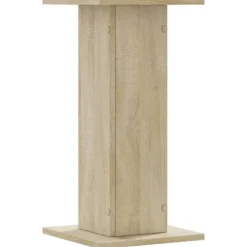 2 stk. plantestativer i konstrueret træ - Stabil og slidstærk | Størrelse: 30x30x60 cm | Farve: Sonoma-eg
