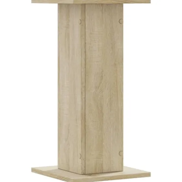 2 stk. plantestativer i konstrueret træ - Stabil og slidstærk | Størrelse: 30x30x60 cm | Farve: Sonoma-eg