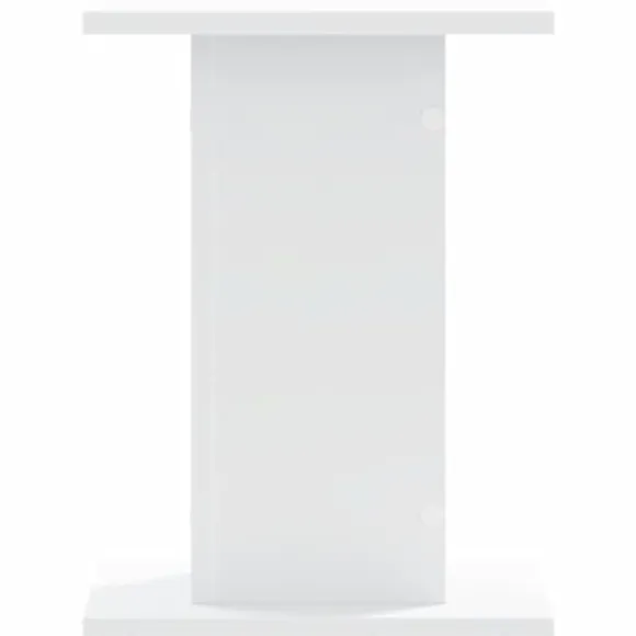 2 stk. plantestativer i konstrueret træ - Stabil og slidstærk | Størrelse: 30x30x40 cm | Farve: Hvid