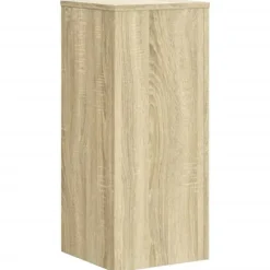 2 stk. plantestativer i konstrueret træ - Stabilt design | Størrelse: 30x30x70 cm | Farve: Sonoma-eg