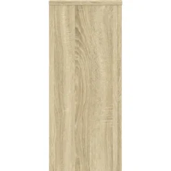 2 stk. plantestativer i konstrueret træ - Stabilt design | Størrelse: 30x30x70 cm | Farve: Sonoma-eg