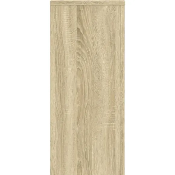 2 stk. plantestativer i konstrueret træ - Stabilt design | Størrelse: 30x30x70 cm | Farve: Sonoma-eg