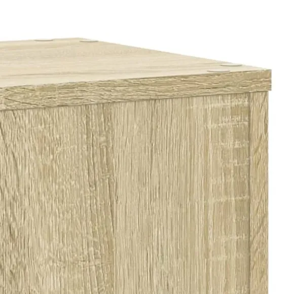 2 stk. plantestativer i konstrueret træ - Stabilt design | Størrelse: 30x30x70 cm | Farve: Sonoma-eg