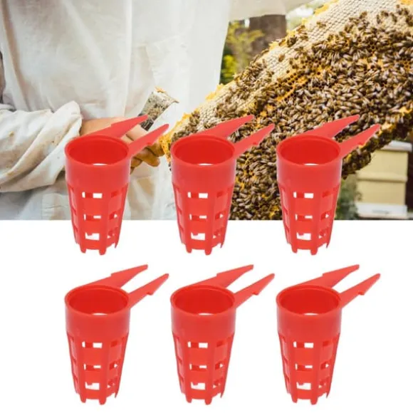 20 stk Queen Bee Bure Små plastik beskyttende sikre biceller dæksel til biavlsudstyr