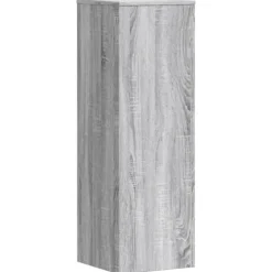 2 stk. robuste plantestativer i konstrueret træ | Farve: Grå sonoma-eg | Størrelse: 33x33x100 cm