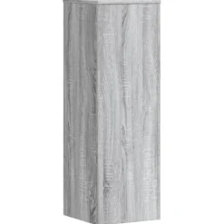 2 stk. robuste plantestativer i konstrueret træ | Farve: Grå sonoma-eg | Størrelse: 33x33x100 cm