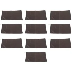 10 STK Sandløse Sandposer Snørebånd Flood Water Barriers Polyester 9,8x19,7in Dam Bag til Kælder Garage Anti Flood Coffee