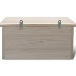 2 stk. spurvehuse i massivt træ - Fuglehus med 3 kamre | Størrelse: 44x15,5x21,5 cm | Farve: Naturlig træ