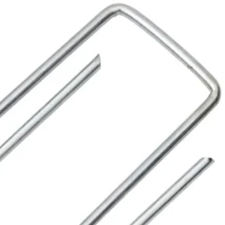 25 stk. U-facon jordpløkker - Galvaniseret stål | Størrelse: 15x3,5 cm