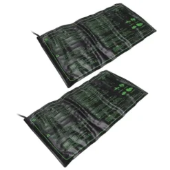 2 stk Vandtæt frøplante varmemåtte Plante frøspiring Vækst Konstant temperatur Pad EU-stik 220‑240V