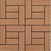 11 stk. WPC dækningsfliser - 30x30 cm | Farve: Brun | Dækker 1 m²