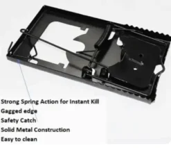 4 x METAL RAT TRAP PEST CONTROL RODENT INDOOR OUTDOOR CATCHER MOUSE LARGE