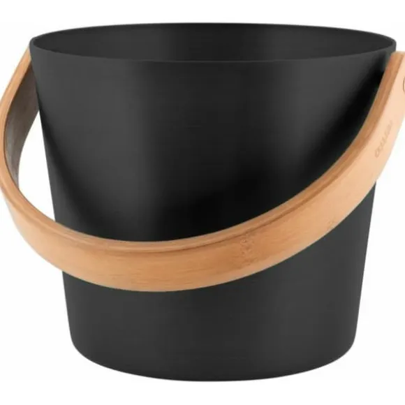 Afslappet sauna spand, 5l, sort