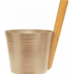 Afslappet Saunaspand, 5l, aluminium, champagne